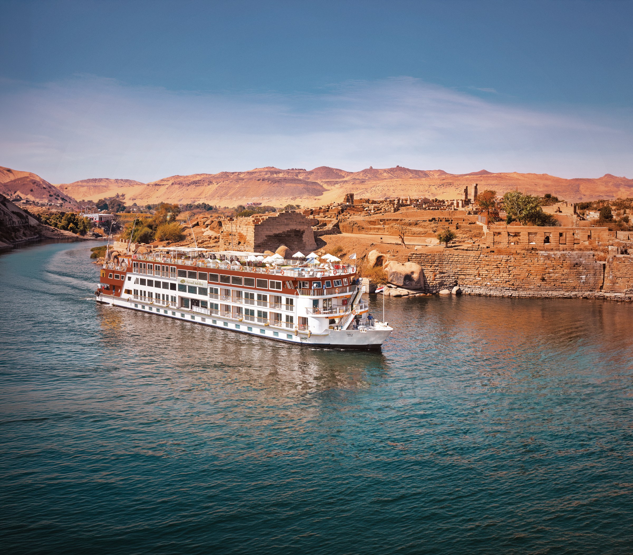 AmaDahlia sailing on the Nile