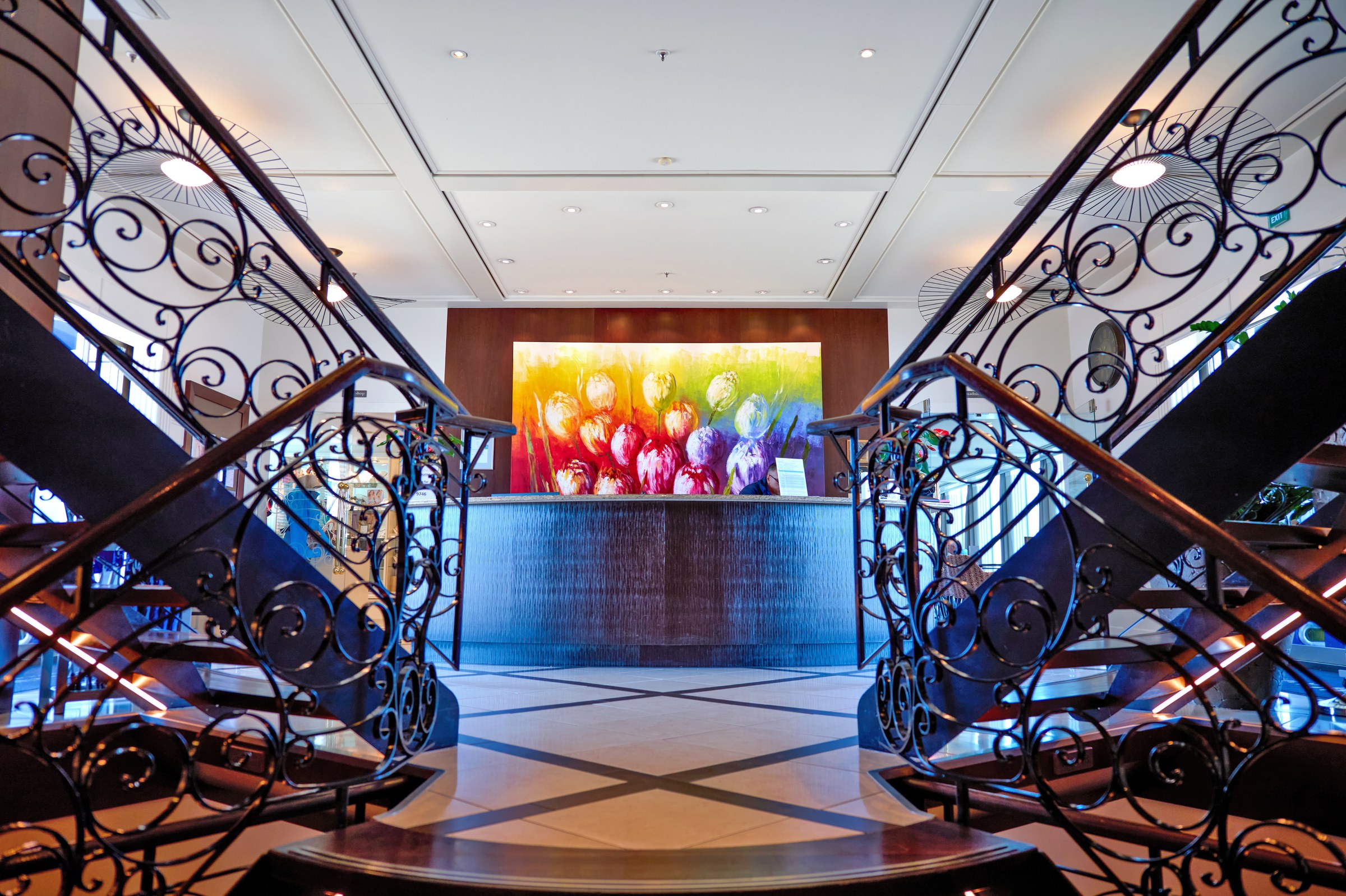 AmaDolce reception and staircase