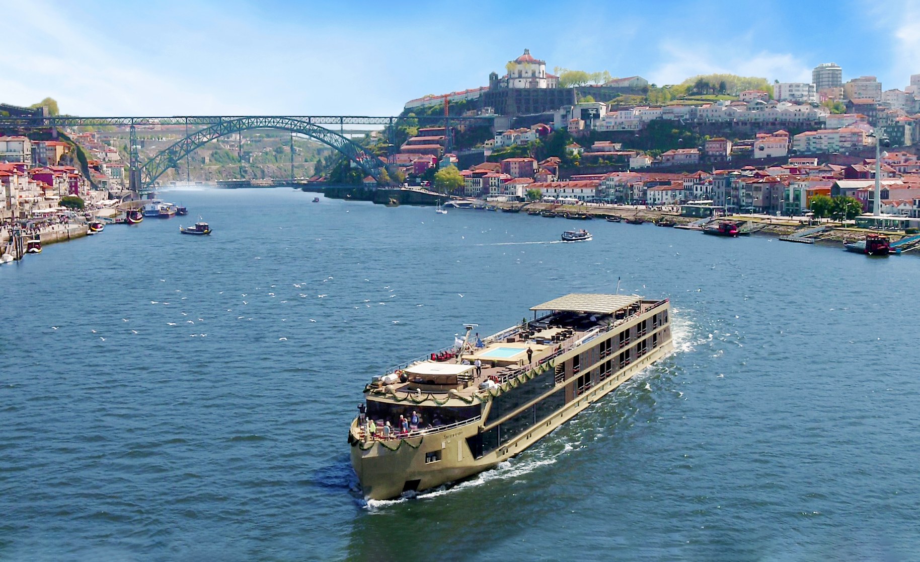 AmaDouro aerial view in Porto