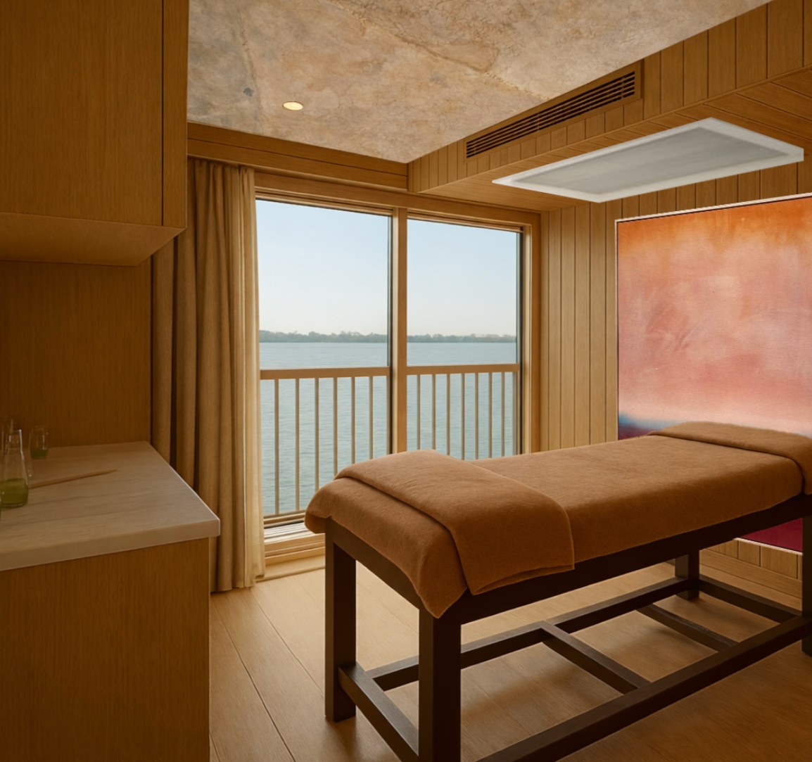 AmaNubia spa treatment room (rendering)