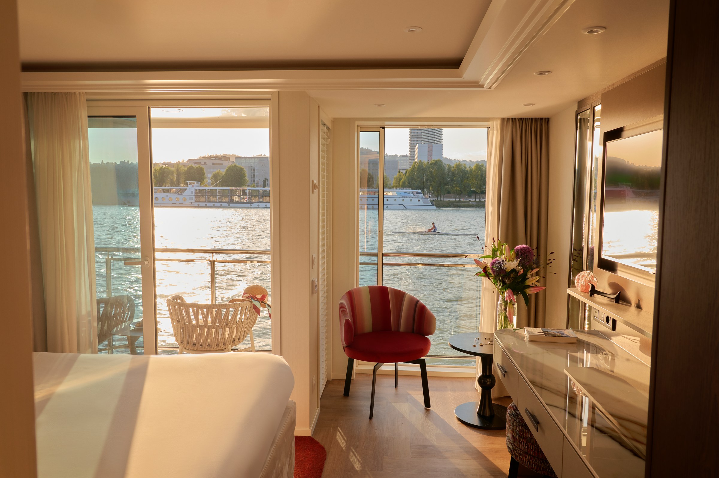 AmaSofia stateroom with river view