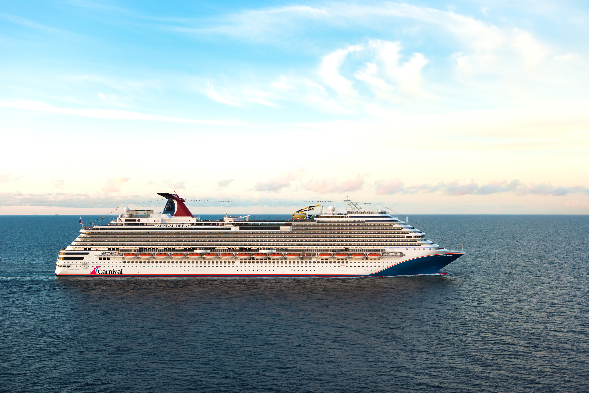 Carnival Dream blue-hull sunny open-water exterior