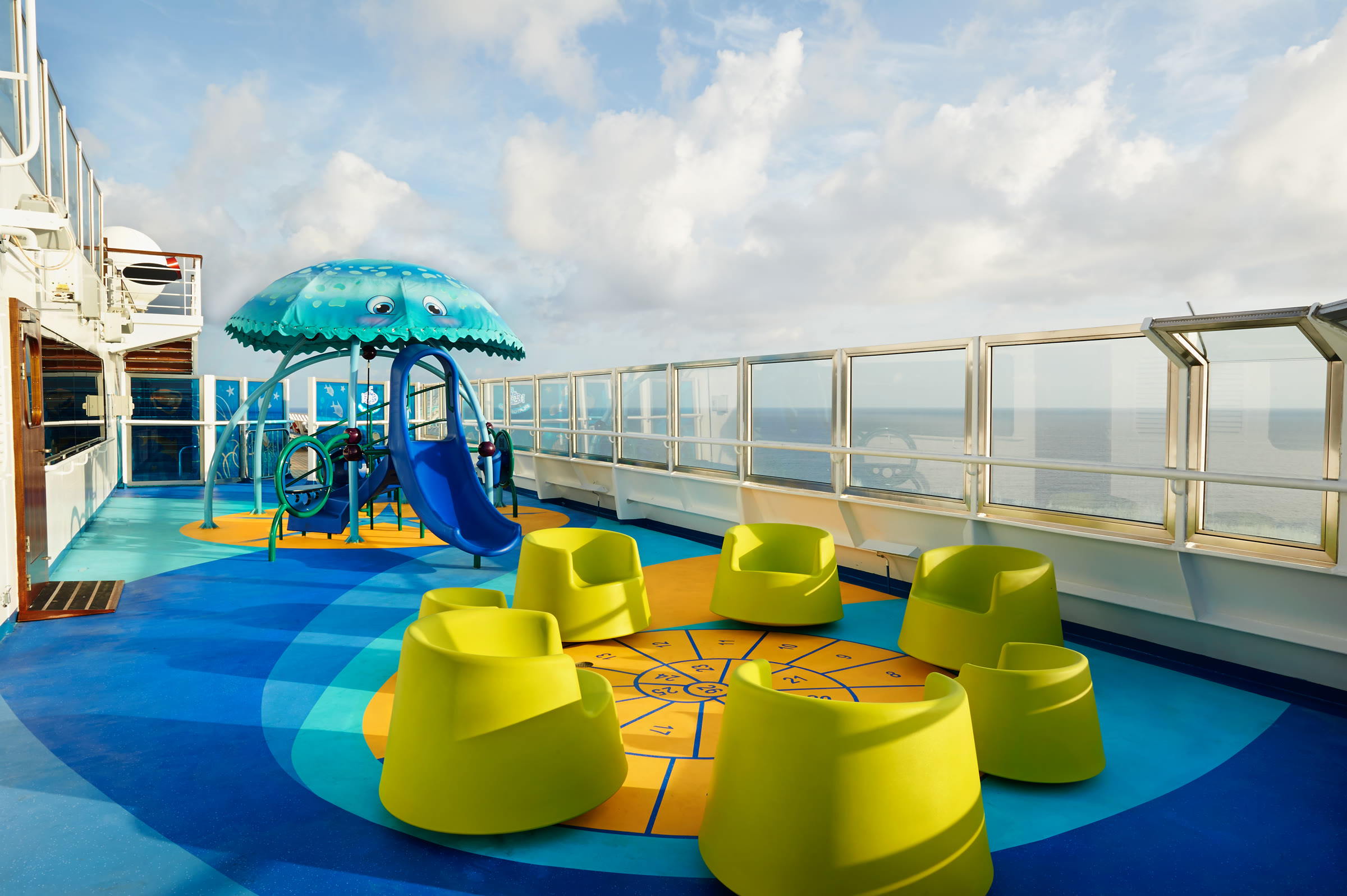 Carnival Freedom Camp Ocean outdoor kids deck, sunny midday