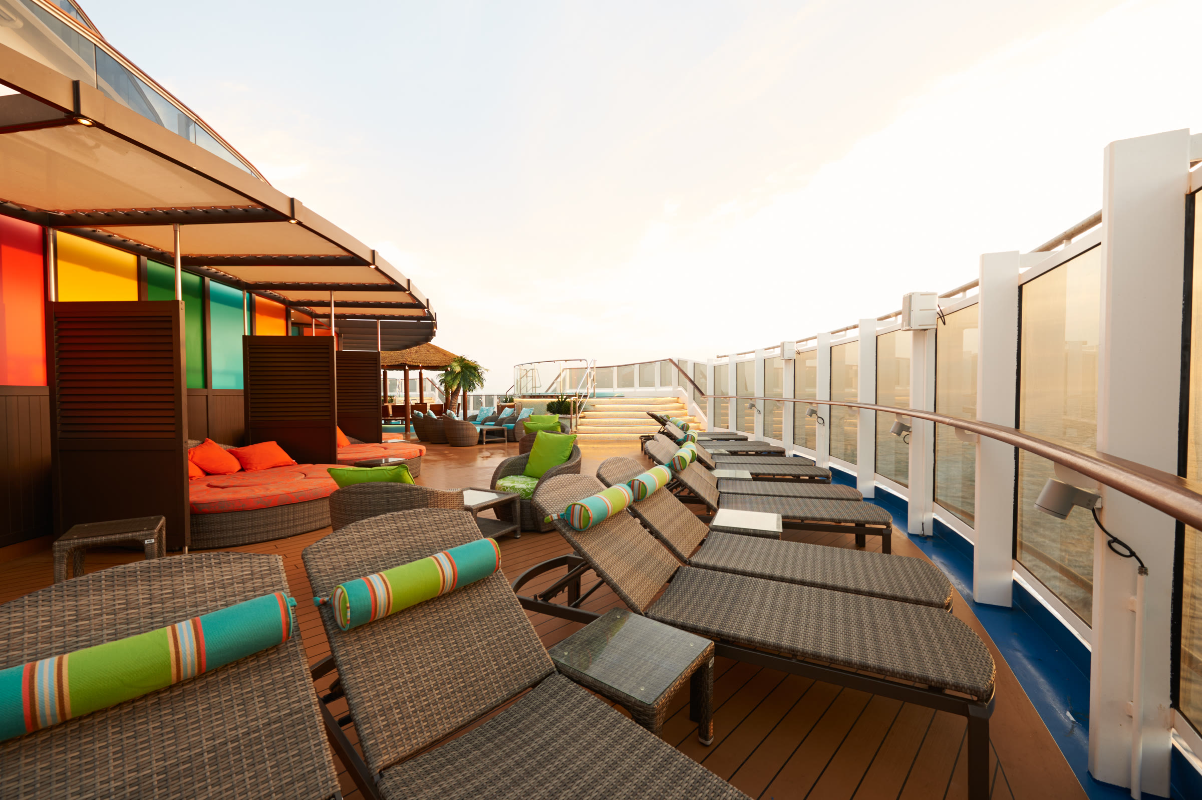 Sunny Havana Pool lounge deck aboard Carnival Vista