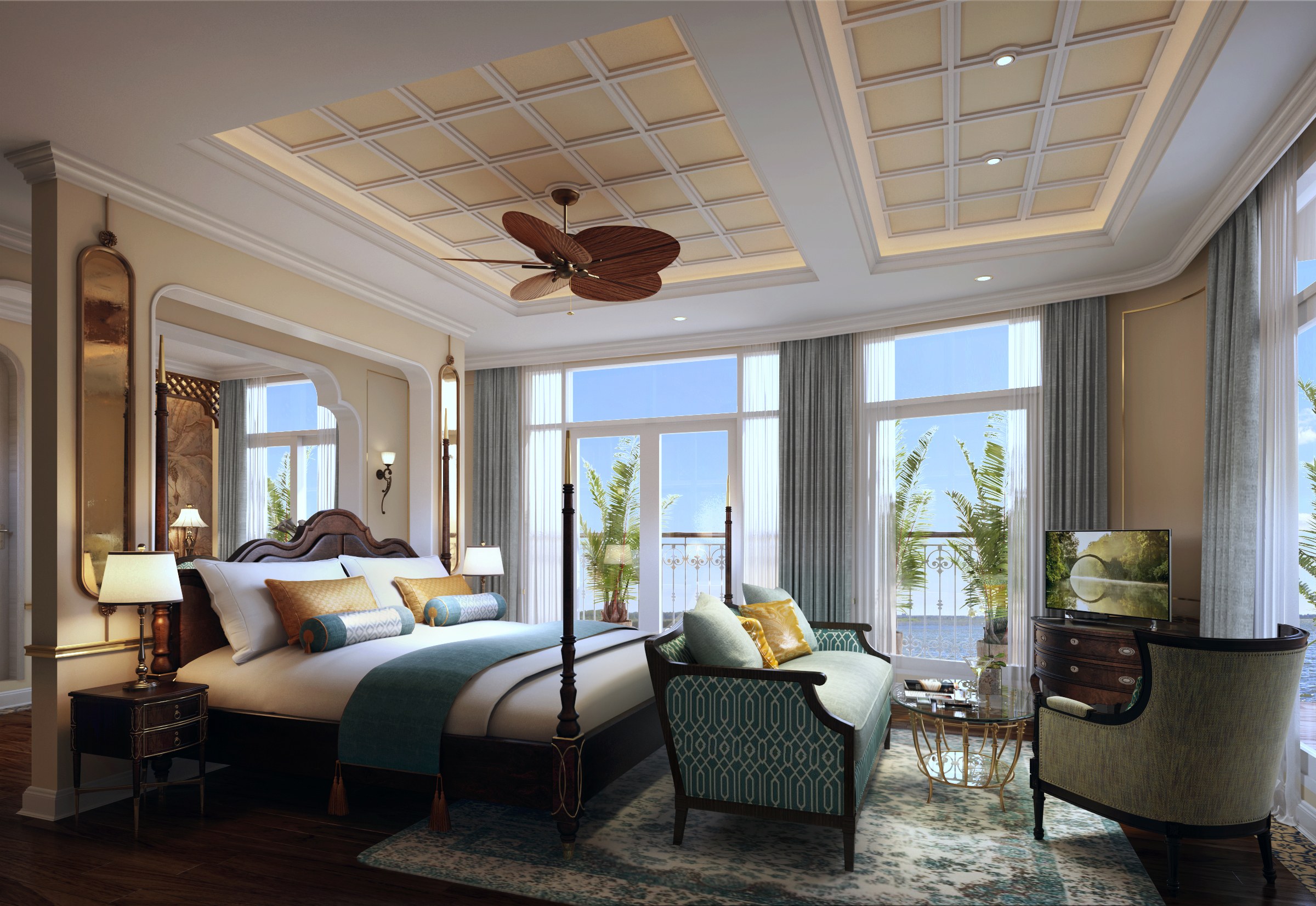Mekong Jewel – Royal Suite bedroom
