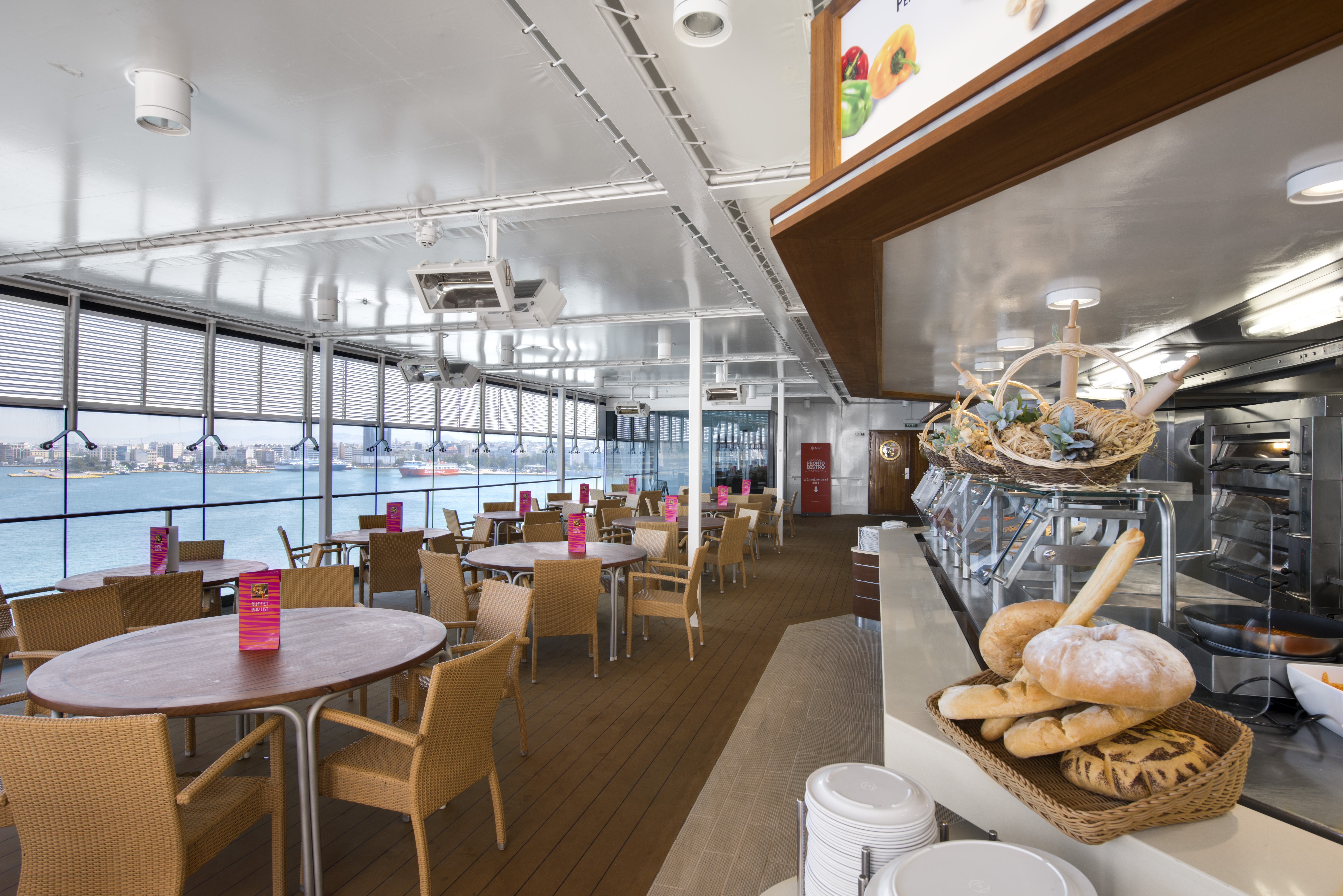 MSC Opera Il Patio Pizza and Pasta with sea view