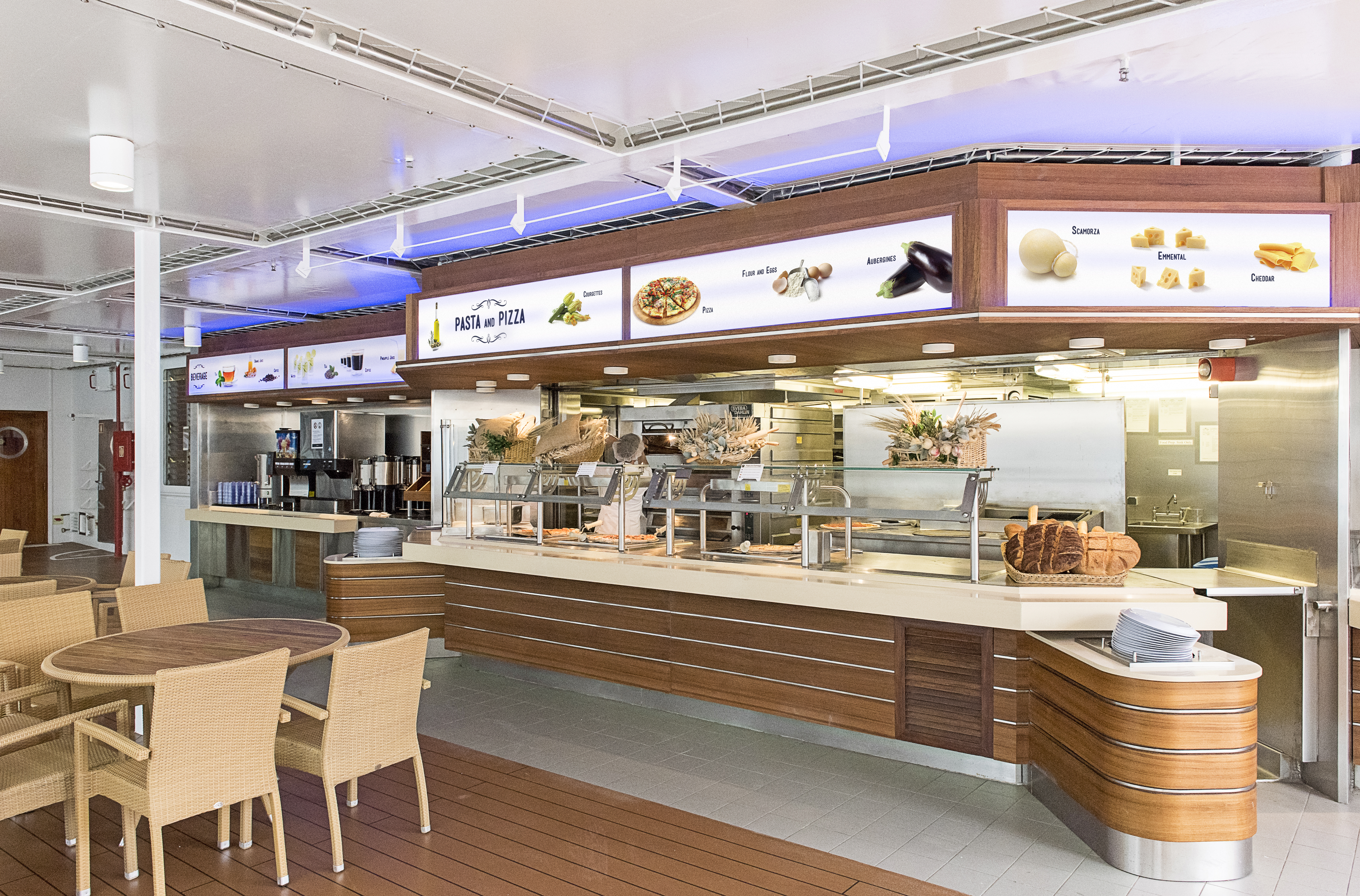 MSC Sinfonia La Terraza Buffet pasta and pizza station