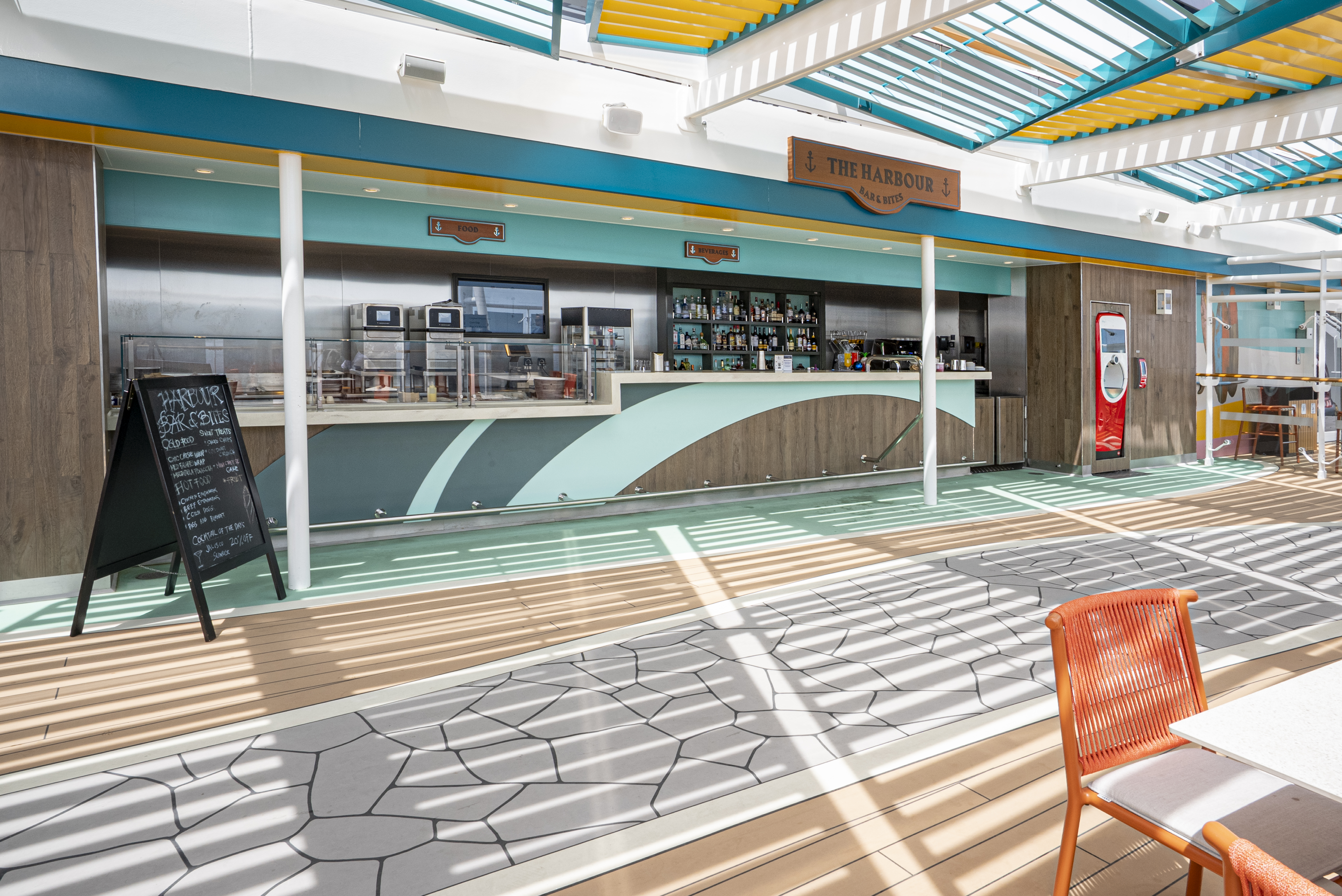 MSC World America The Harbour Bar and Bites outdoor counter