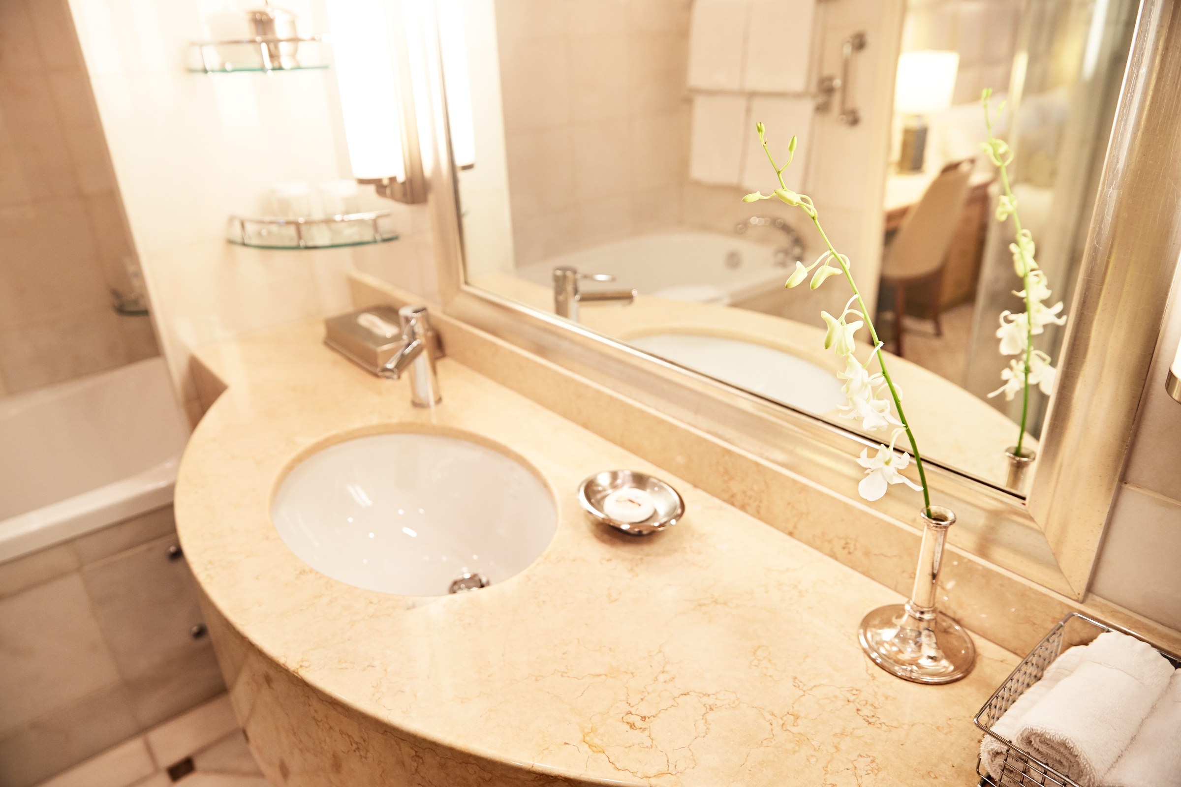 Royal Princess Stateroom bathroom with tub