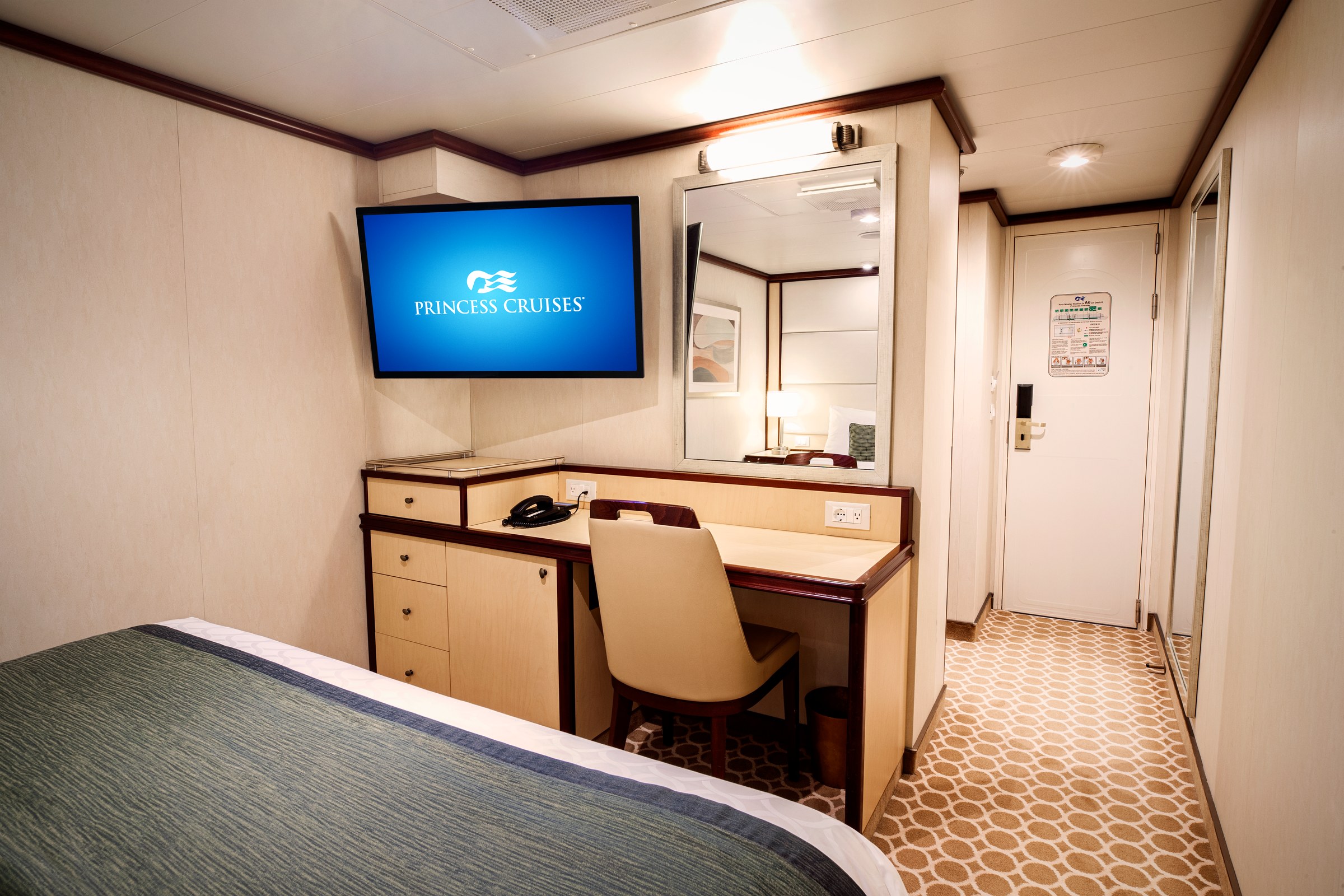 Royal Princess Interior stateroom desk area