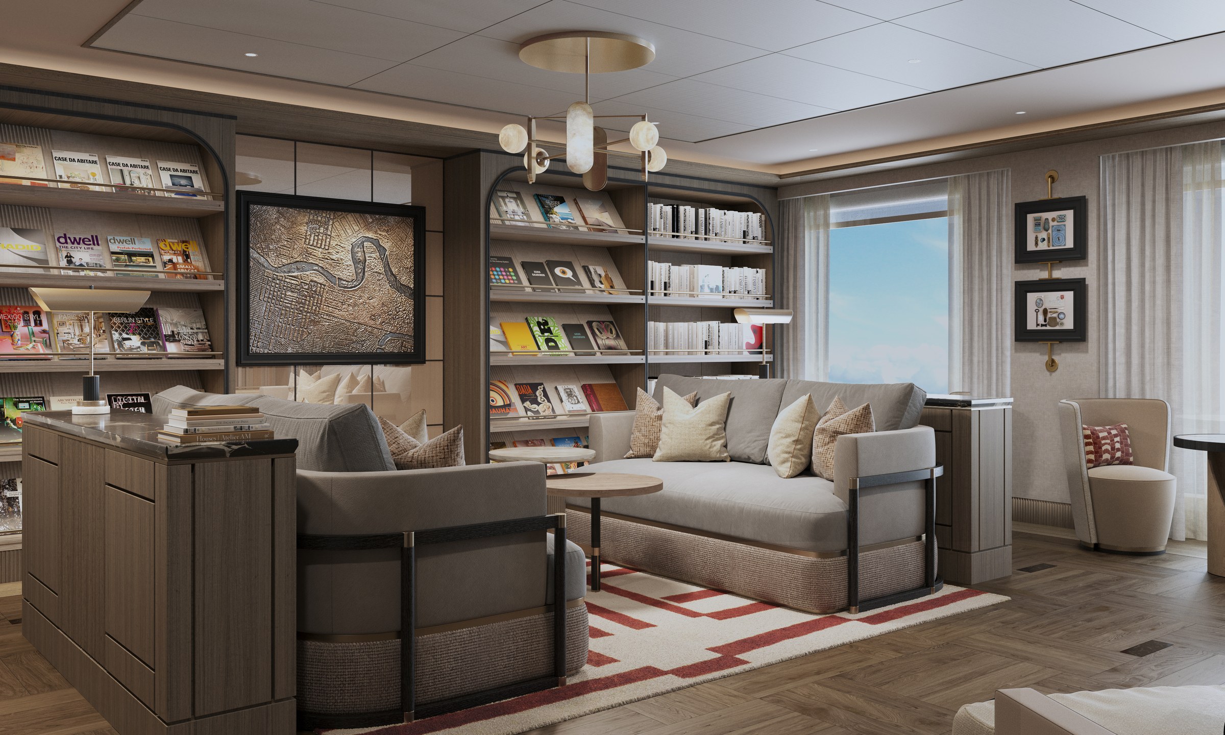 Seven Seas Prestige – Library (rendering)