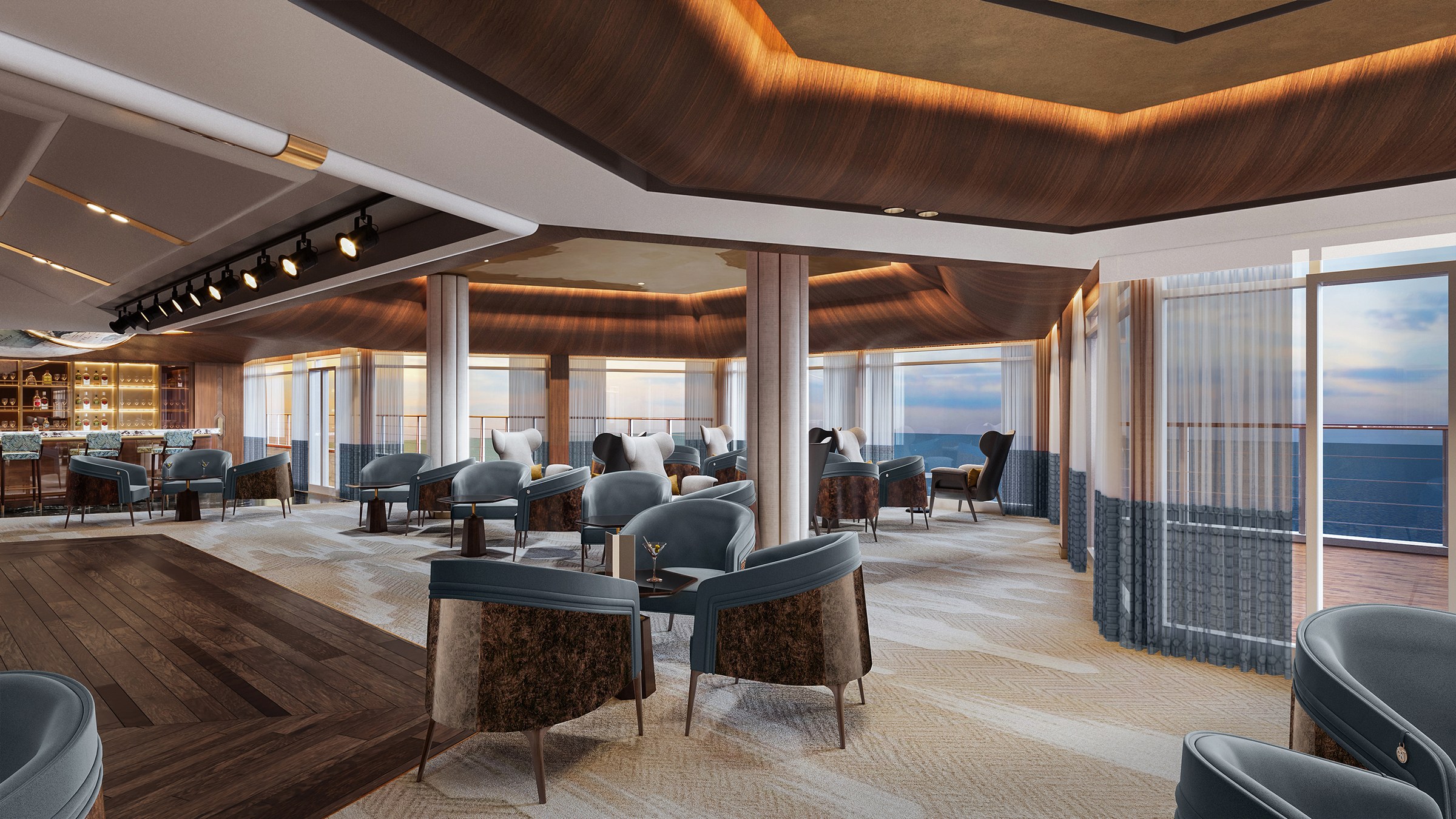 Seven Seas Prestige – Meridian Lounge (rendering)