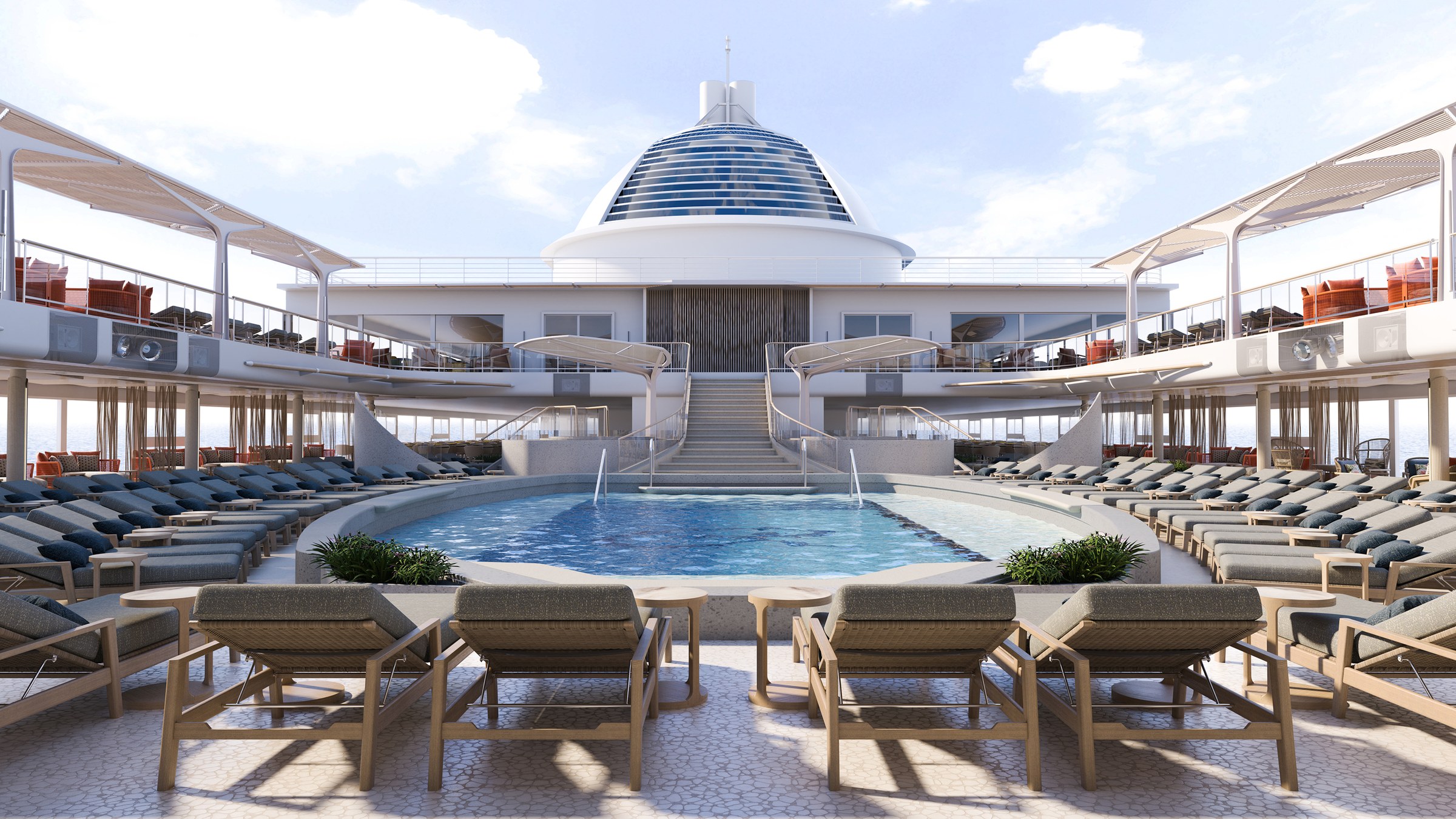 Seven Seas Prestige – Pool Deck (rendering)