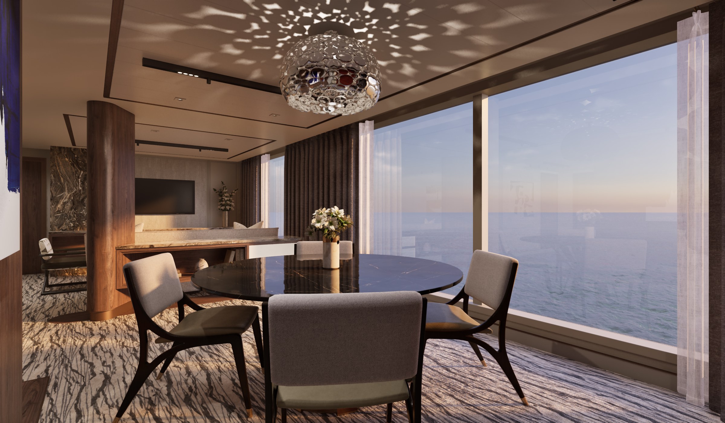 Seven Seas Prestige – Skyview Luna Suite (rendering)