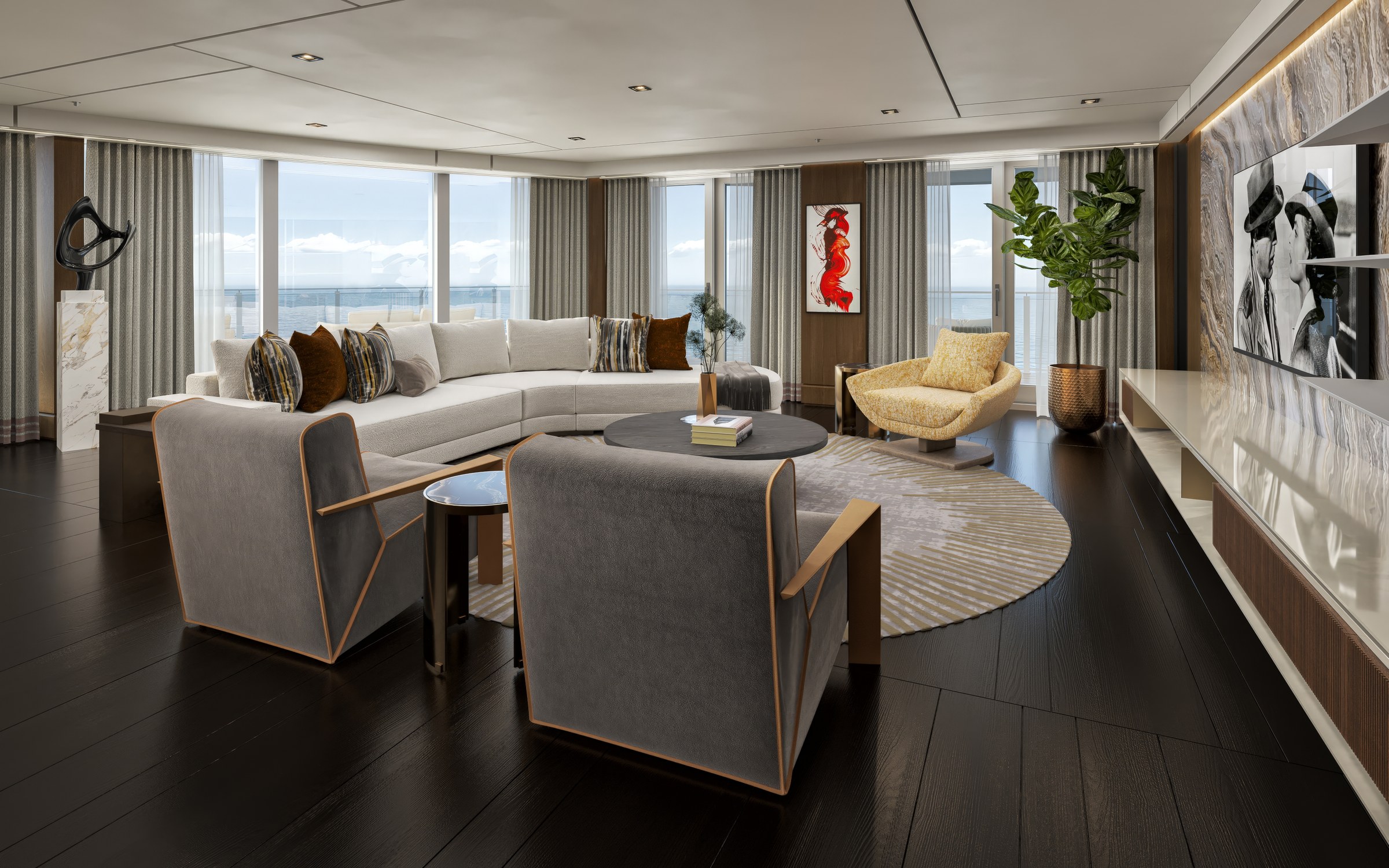Seven Seas Prestige – Skyview Regent Suite (rendering)