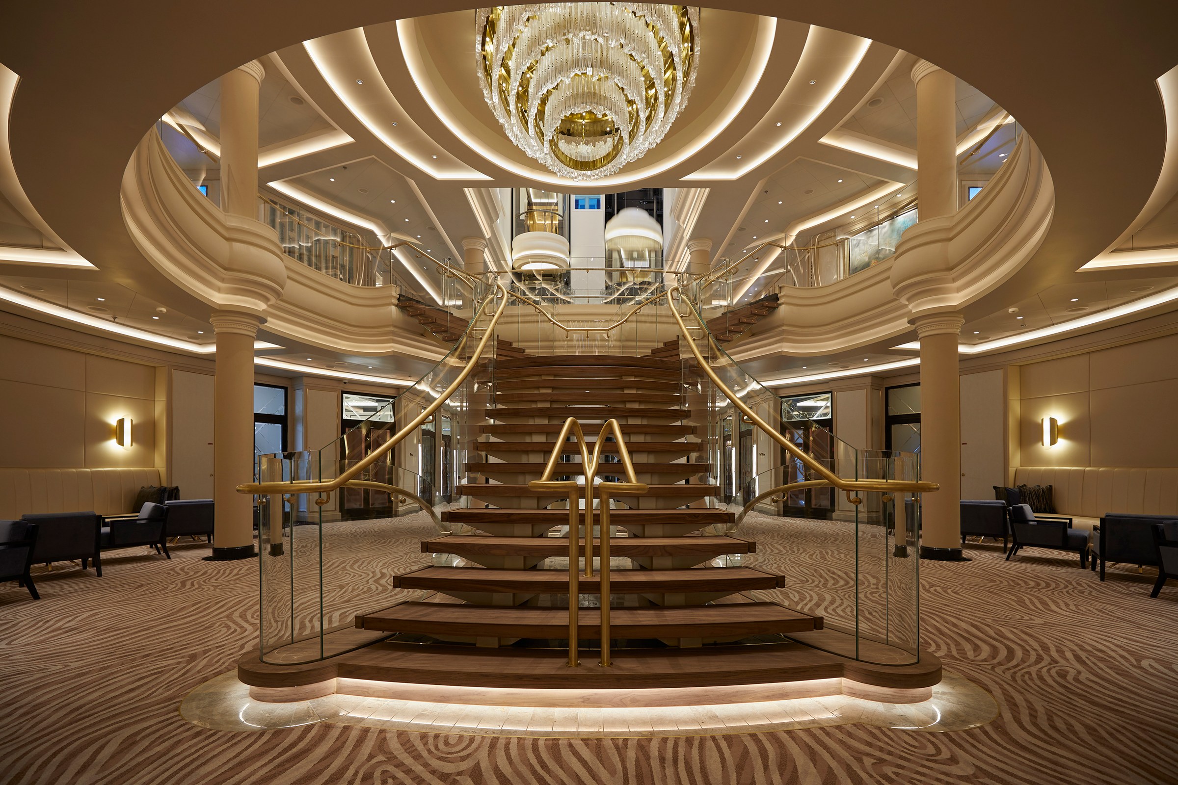 Seven Seas Splendor – Atrium Staircase