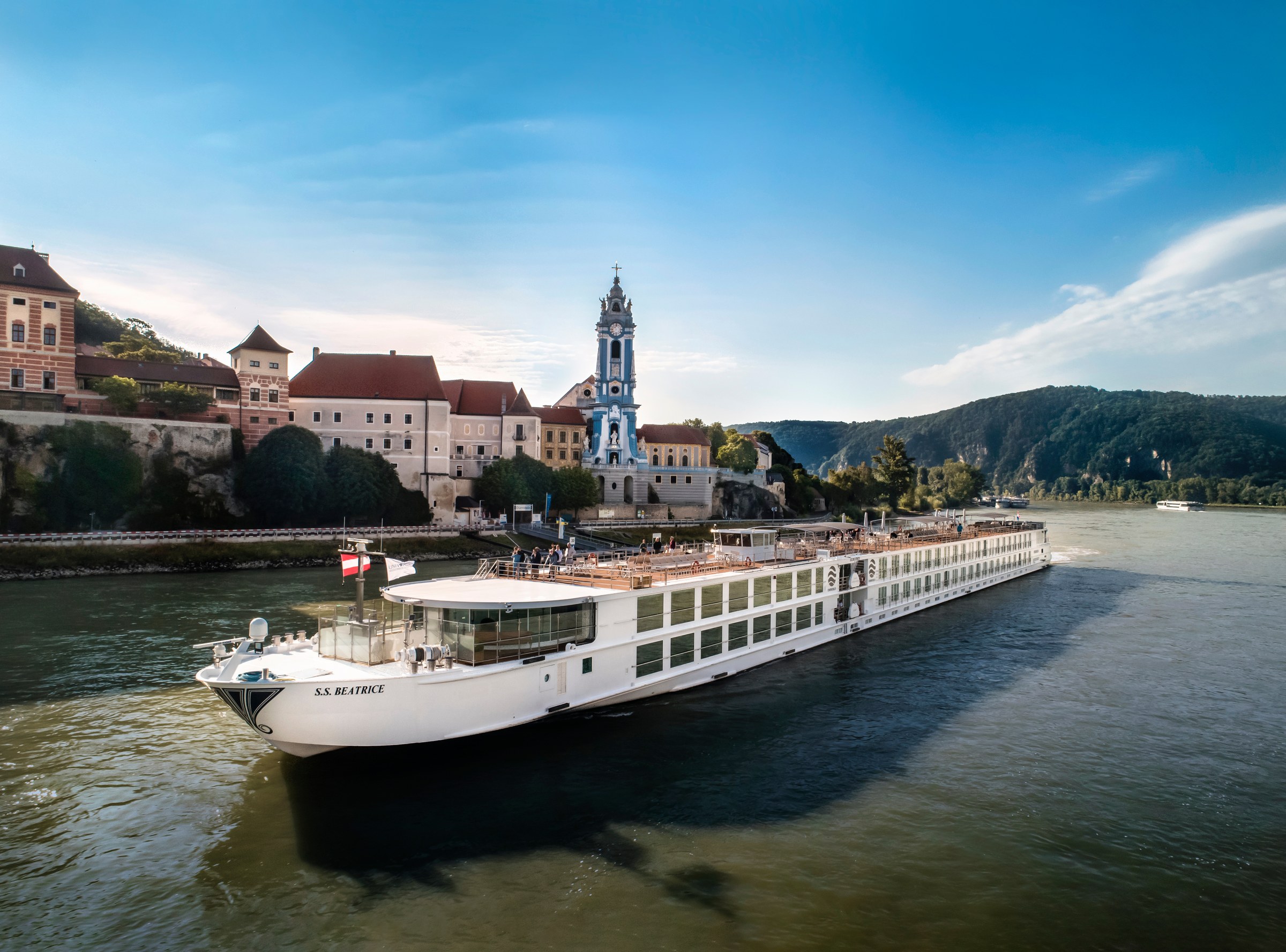 S.S. Beatrice – on the Danube at Dürnstein
