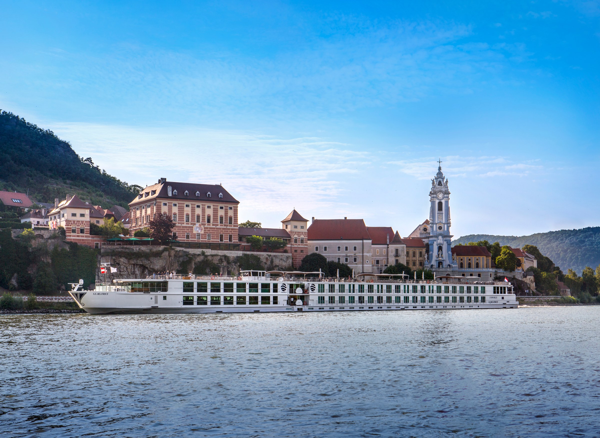 S.S. Beatrice – docked below Dürnstein