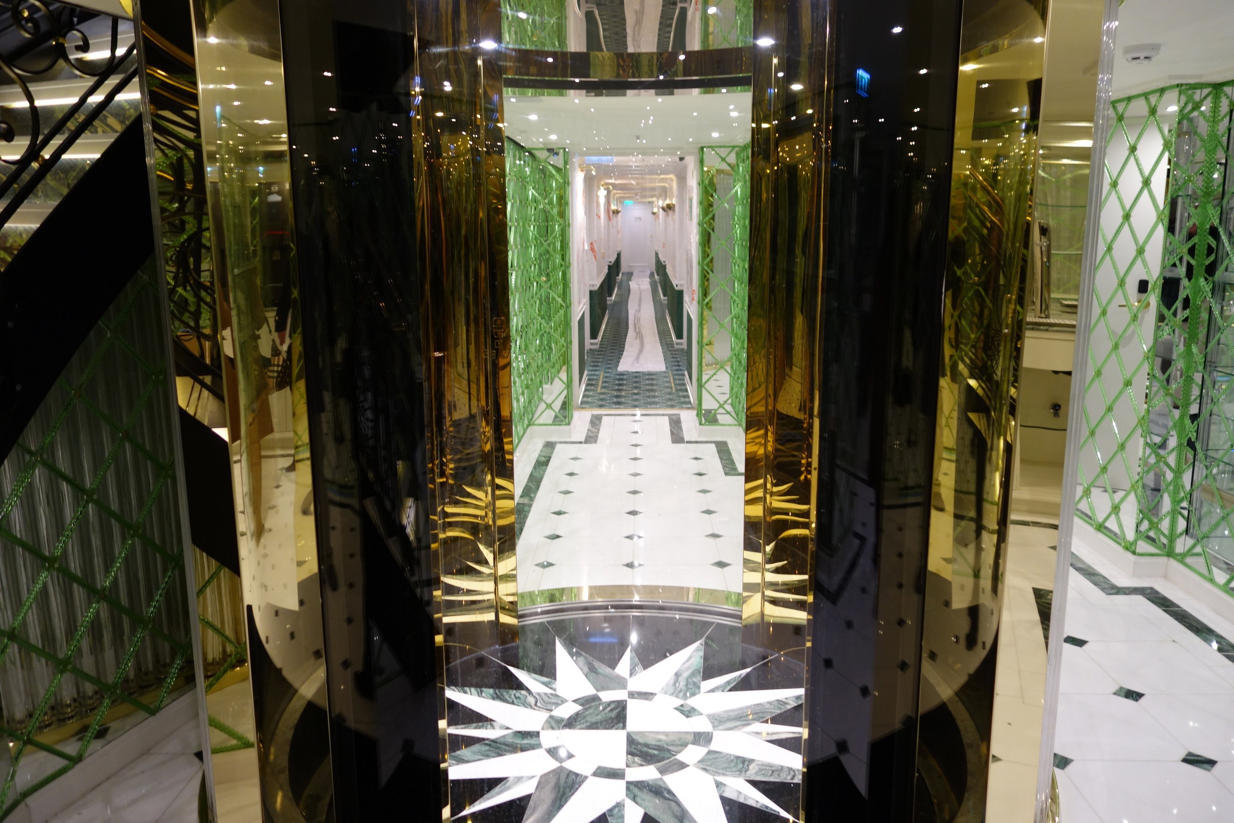 S.S. Catherine – Elevator lobby