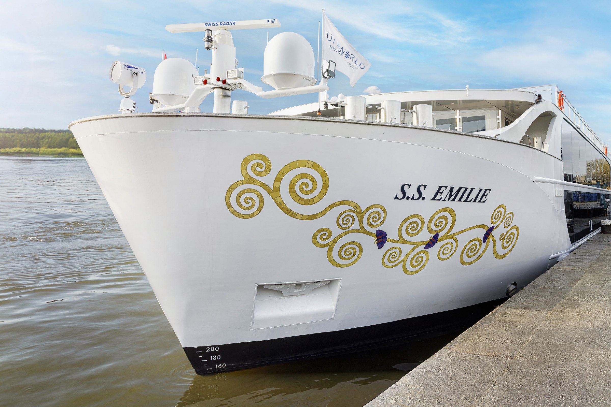S.S. Emilie – bow with ship name