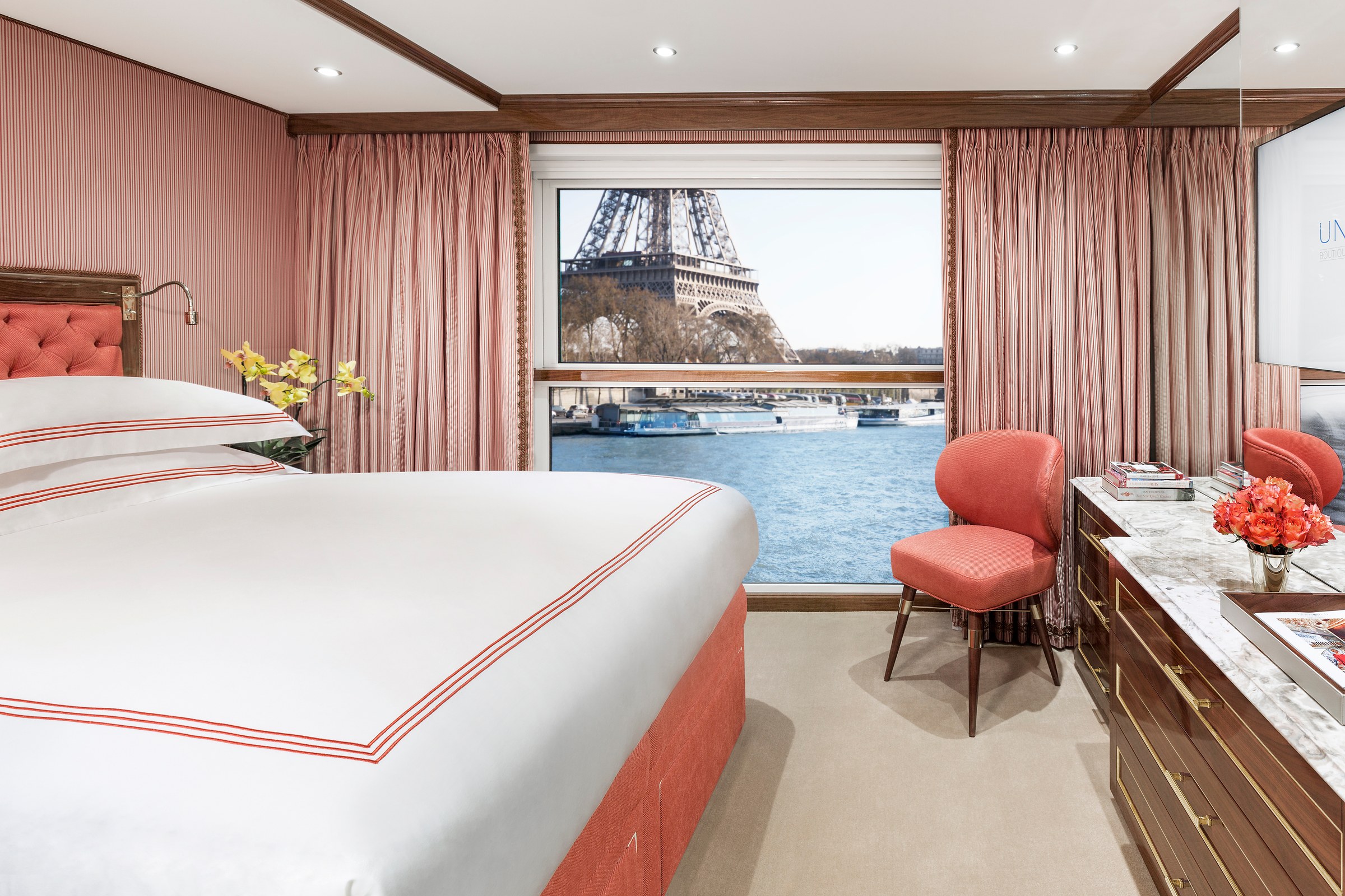 S.S. Joie de Vivre – French Balcony stateroom with view of Paris