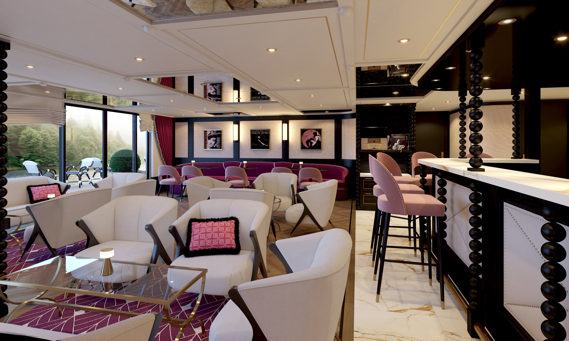 S.S. Marlene – Aft Lounge (rendering)
