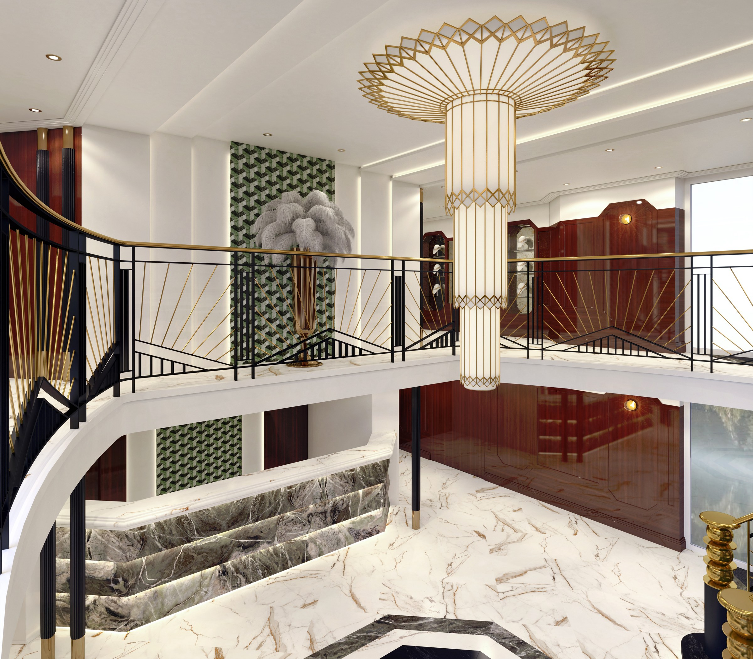 S.S. Marlene – Lobby (rendering)