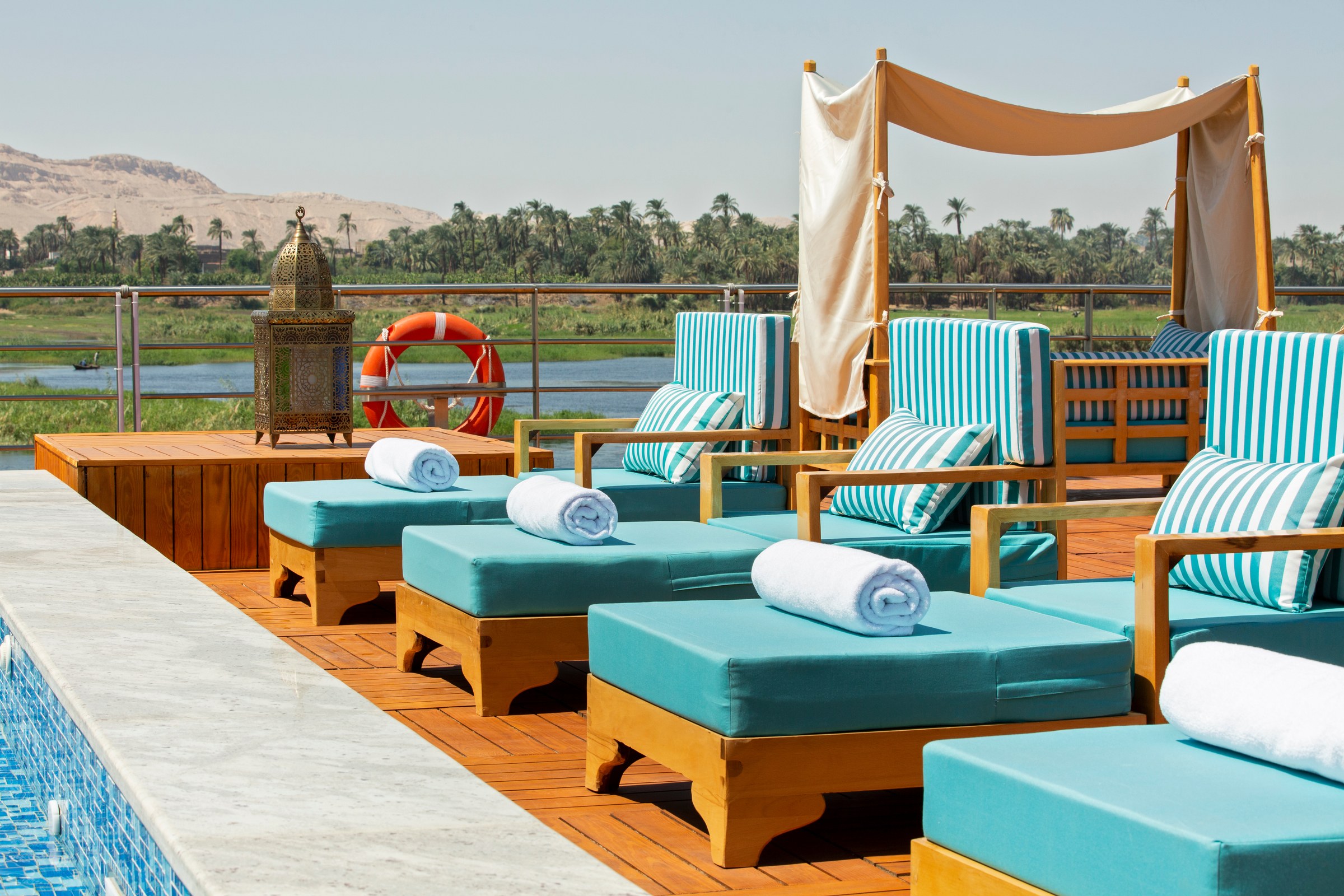 S.S. Sphinx – Sun Deck loungers
