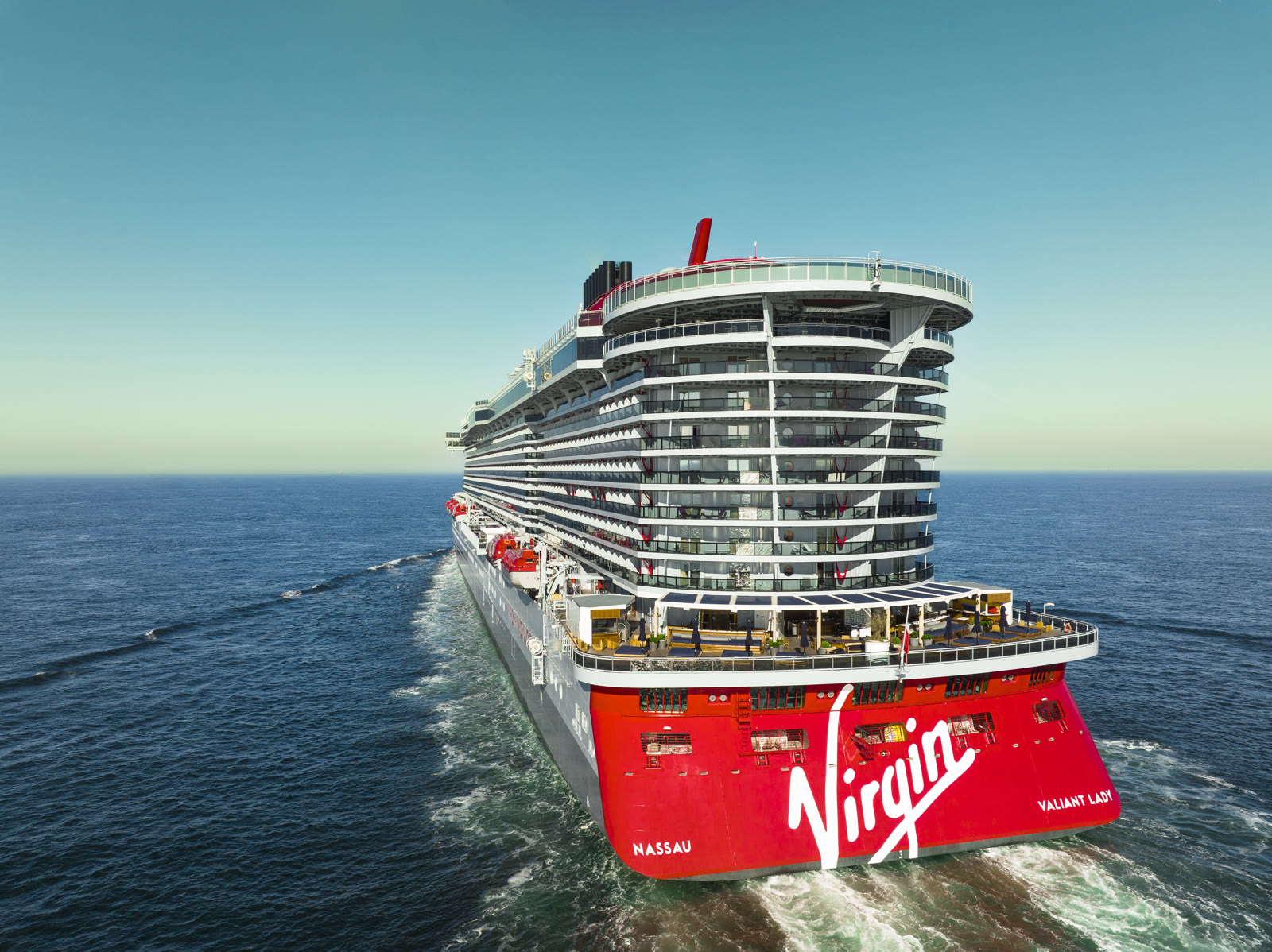Valiant Lady stern exterior sunny